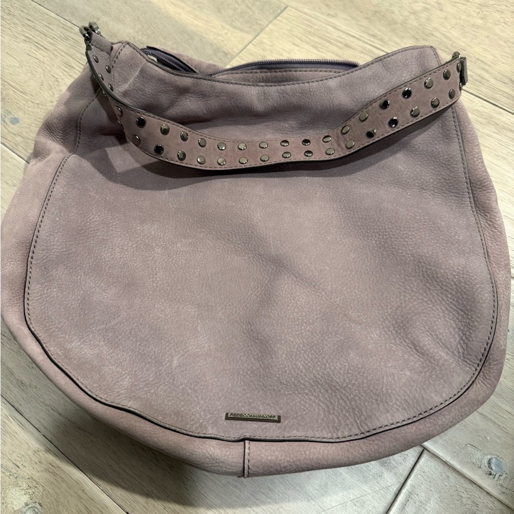 Rebecca Minkoff Convertible Nubuck
NWT Suede Biker Stud Hobo in Pale Lavender